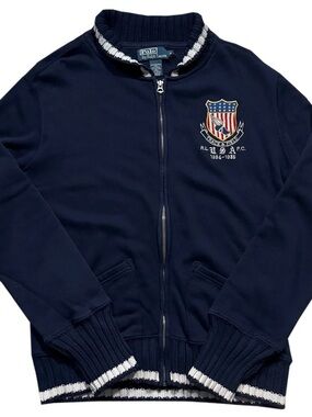 Polo Ralph Lauren Track And Field Sweat Jacket (Size M)